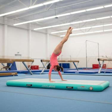 Гімнастичний надувний мат Air Tumbling Matte з електричним насосом, 200х100х10 см, для дому, спортзалу, йоги, фітнесу, челедингу, різних розмірів (2 м, 3 м, 4 м, 5 м, 6 м)