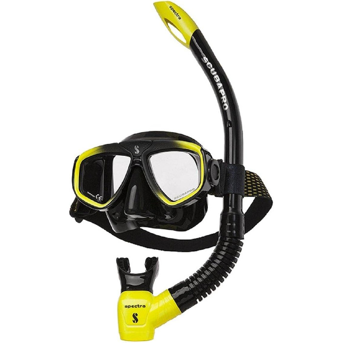 Набір для дайвінгу SCUBAPRO Zoom Evo: маска і трубка (жовто-чорний)