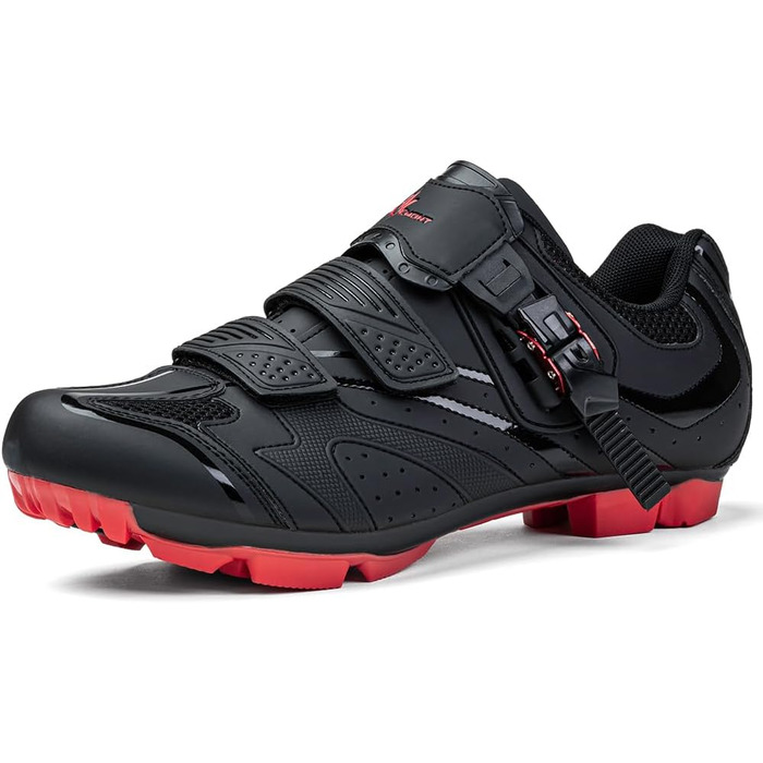 Чоловічі велотуфлі Vemont MTB для гірського велосипеда, SPD, індоор-фітнес, чорний, 41 EU