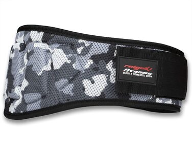 Пояс для важкої атлетики Raigeki Fitness (XXL, Червоно-Камуфляжний) для бодібілдингу, пауерліфтингу, кросфіту та силових тренувань
