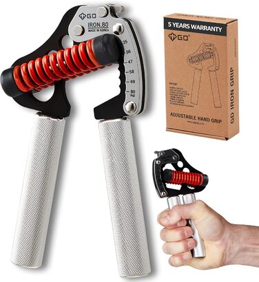 Регульований еспандер GD Iron Grip IG 80 Light для кисті та передпліччя, 25–80 кг, для силових тренувань