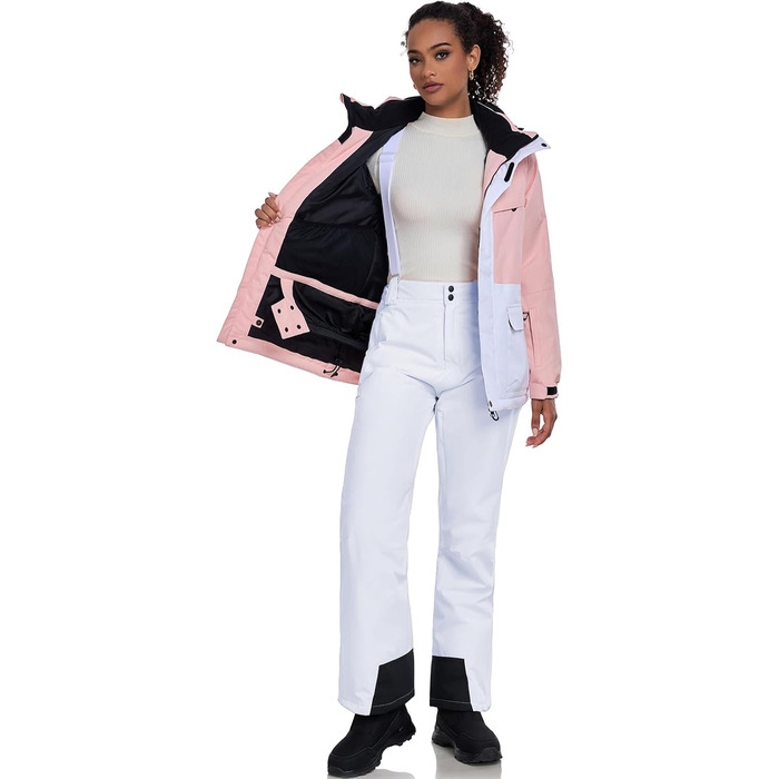 Жіночий комплект гірськолижний: куртка та штани HOTIAN, водонепроникний, вітрозахисний, теплий, для сноуборду та гірськолижного спорту