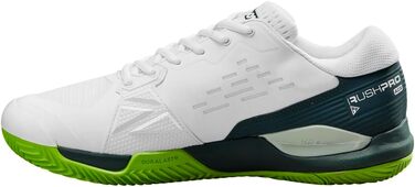 Тенісне взуття Wilson Rush Pro Ace Clay для ґрунту, розмір 47 1/3 EU, білий, Ponderosa Pine, Jasmine Green