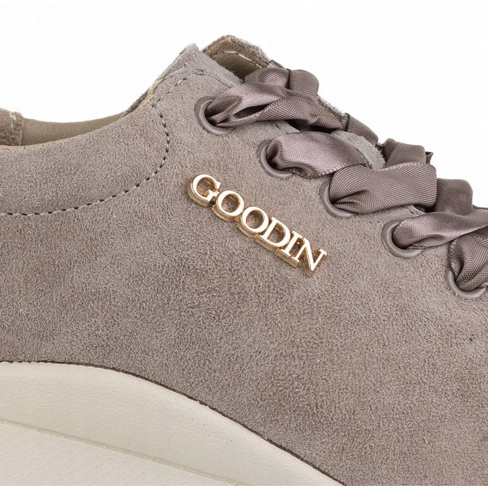 Жіночі спортивні кросівки GOODIN GD-140, шкіряні, міські, легкі, casual, бежеві, 38