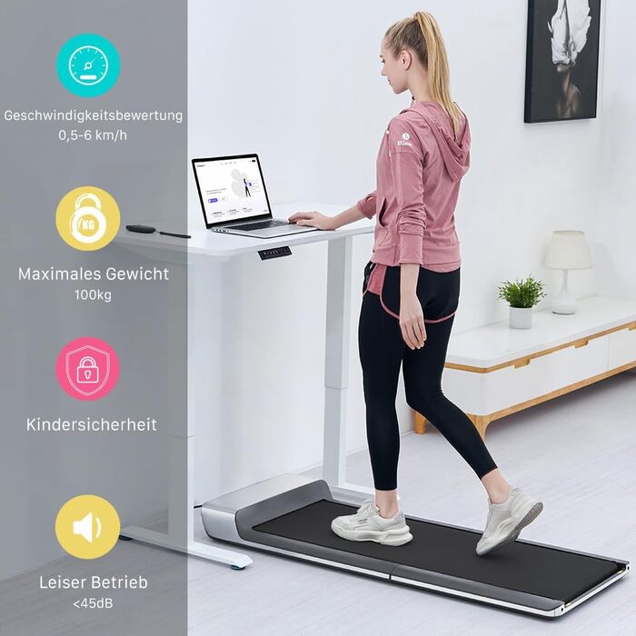 WALKINGPAD P1: Складаний біговий тренажер для дому, 0.5-6 км/год, 1PS (746W) з мобільною програмою та пультом, ультратонкий для домашніх тренувань