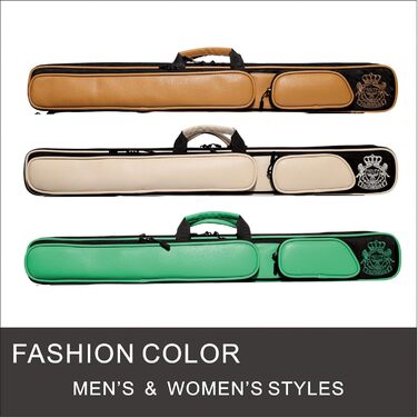 Чохол для більярду на 2 кия (2 x 2) Khaki, м'який, з кишенями для аксесуарів