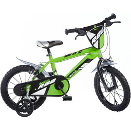 Дитячий велосипед Dino Bikes, 16 дюймів, зелений