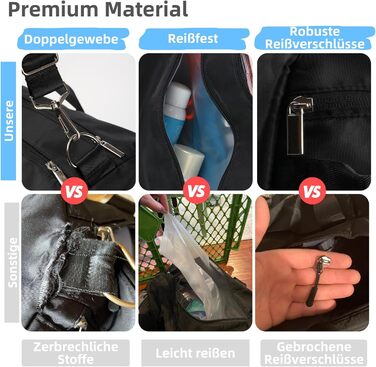 Спортивна сумка DAYGOS для чоловіків, 40л: водонепроникна сумка для тренувань, спортзалу, подорожей (чорна)