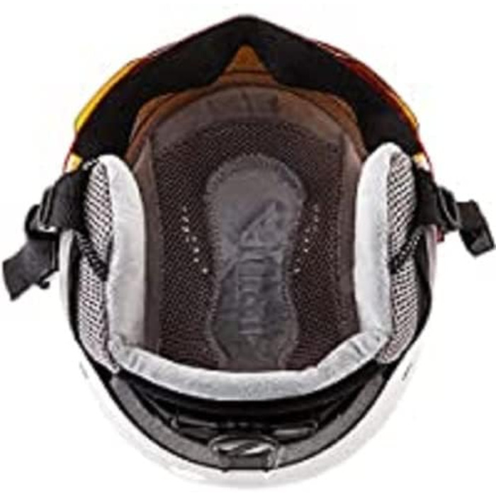 ALPINA ARBER VISOR Q-LITE – Легкий лижний шолом з візором для дорослих, білий матовий, 51-55 см, контрастне скло