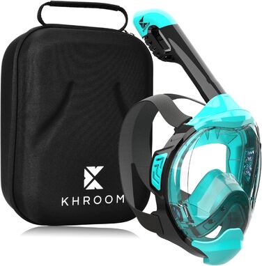 Маска для снорклінгу Khroom Seaview Y для дорослих і дітей, повнолицева, CO2-безпечна, альтернатива комплекту для снорклінгу