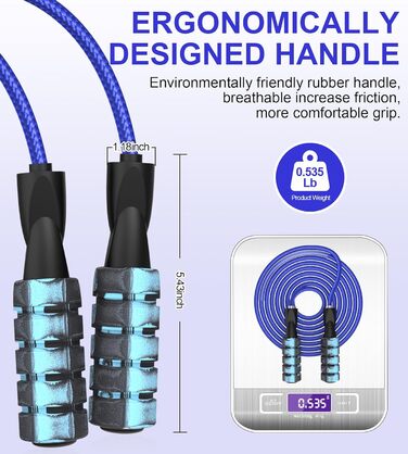Стрибкове канат для фітнесу, з вагою, регульований, для жінок та чоловіків, зелений (червоний)
