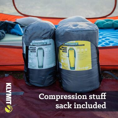Сплячий мішок KLYMIT Wild Aspen, Regular -17.8°C, для кемпінгу, хайкінгу та альпінізму