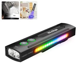 Ліхтарик Wurkkos HD01 Pro LED: Білий, UV, Зелений, RGB, 1200 люмен, Акумуляторний, для Походу (Чорний)