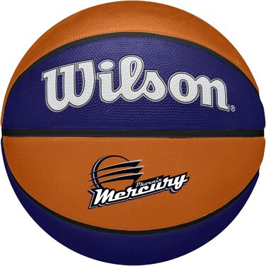 Баскетбольний м'яч WILSON WNBA Team Tribute Phoenix Mercury, офіційний, жіночий, розмір 15,2–72,4 см