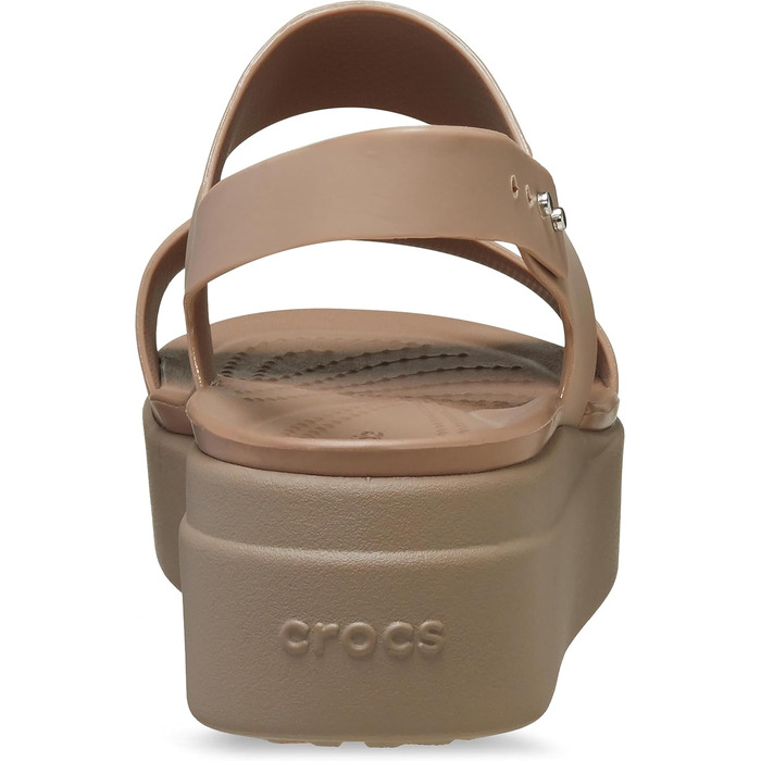 Жіночі сандалії Crocs Brooklyn Low Wedge, 41/42 EU, Latte Mushroom