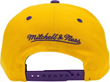 Кепка Mitchell & Ness NBA Lakers Snapback жовто-фіолетова, універсальний розмір