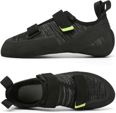 Кріпи для скелелазіння чоловічі/жіночі для залу, початківці, боулдеринг, тренувальні (46 EU, Зелений)