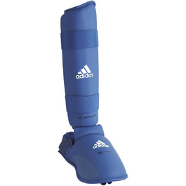 Захисники гомілки та підйому стопи adidas для карате, сині, розмір M, 2 шт.