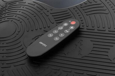 Вібраційна платформа Gymtek до 150 кг, 2×500 Вт, 12 рівнів, Bluetooth, пульт, LCD, динаміки, 2 еспандери