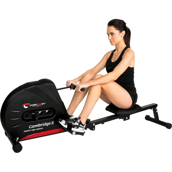 Гребний тренажер Christopeit Sport Cambridge II Black, чорний, домашній, індивідуальний