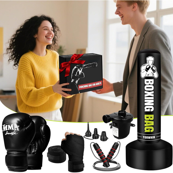 Надувний боксерський мішок Boxsack 180 см для дорослих, для ММА, муай-тай, фітнесу