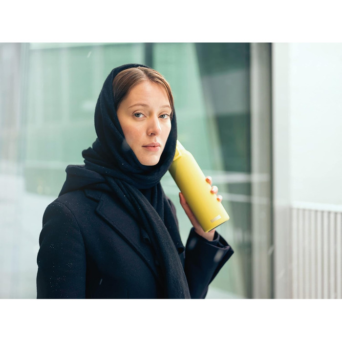 SIGG пляшка для води з нержавіючої сталі 1 л, Shield ONE, для газованих напоїв, ультра-лимон, герметична, легка, BPA-free