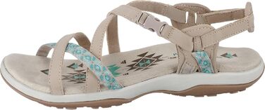 Сандалі жіночі Skechers Reggae Slim-Vacay 39 EU бежеві Duraleather - легкі та зручні босоніжки