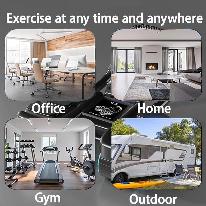 Аб'ютер (Ab Roller) для пресу з наколінником, автоматичний, 6 упорів для ліктів, 4 колеса, тренажер для пресу для дому