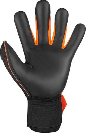 Воротарські рукавички Reusch Attrakt Infinity Airvent чорні-помаранчеві, унісекс, розмір 10, для дорослих