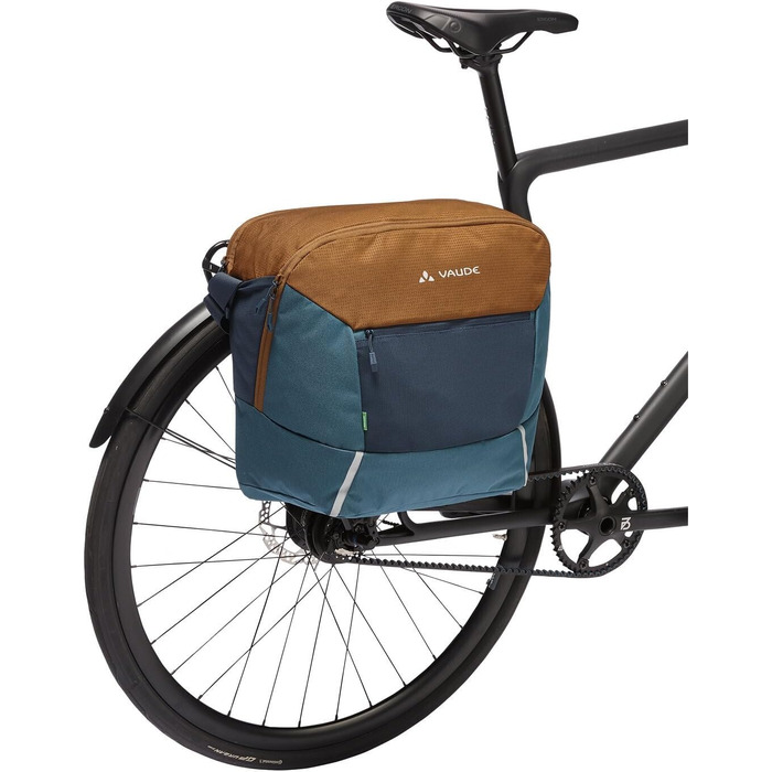 Сумка-месенджер VAUDE Cycle Messenger L для велосипеда, 20 л, з дощовиком, універсальний розмір, Baltic Sea/Umbra