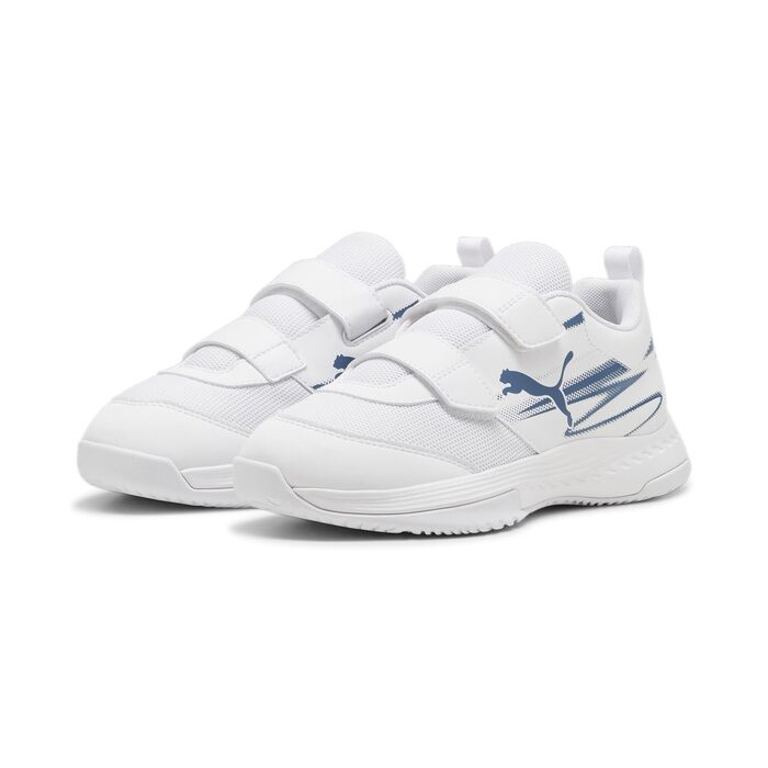 Дитячі кросівки для залу Puma Varion II V Jr Indoor Court Shoe, білі/сині, р. 34 EU