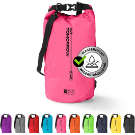 Водонепроникний рюкзак Dry Bag | Сумка-мішок Dry Bag | 2L, 5L, 10L, 20L | Для човнів, каяків, риболовлі та кемпінгу (Вертикальний, Рожевий)