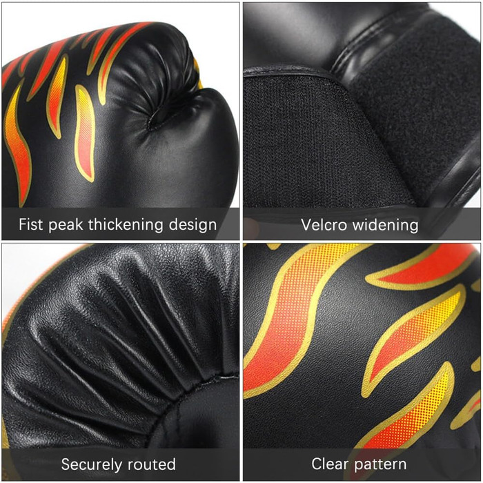 Дитячі боксерські рукавички для тренувань та спарингу, 6 oz, чорні