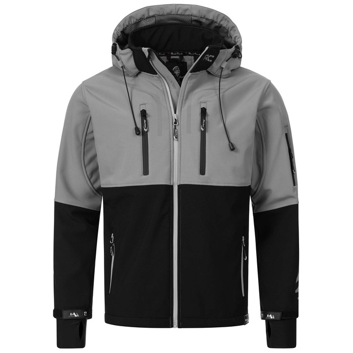 Чоловіча куртка Softshell Rock Creek Outdoor H-222, сіра, розмір M