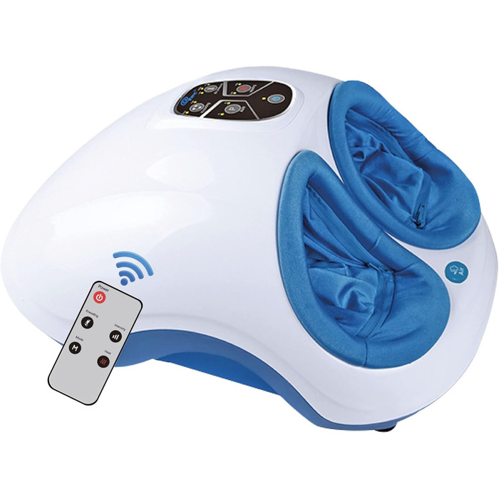 Масажер для ніг Fuss-fit-Maxx з 3D повітряною масажною технологією та функцією нагріву, для рефлексотерапії стоп, з пультом ДК, до 44 розміру взуття