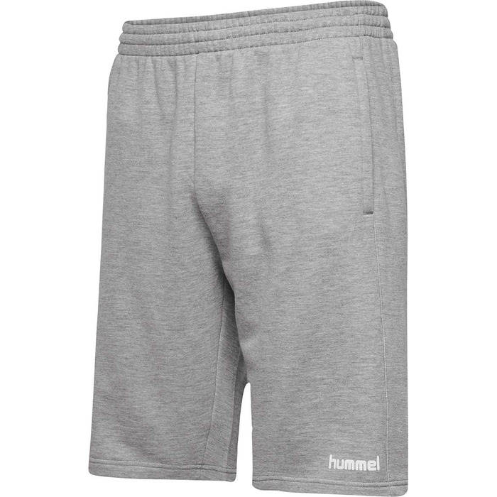 Чоловічі спортивні шорти Hummel Core Poly дихаючі, сірий меланж, розмір L