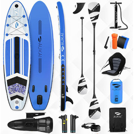 AUKAI SUP Board PRO 320см | Надувний SUP Борд 2в1 з каяком | Комплект з аксесуарами | 5 років гарантія