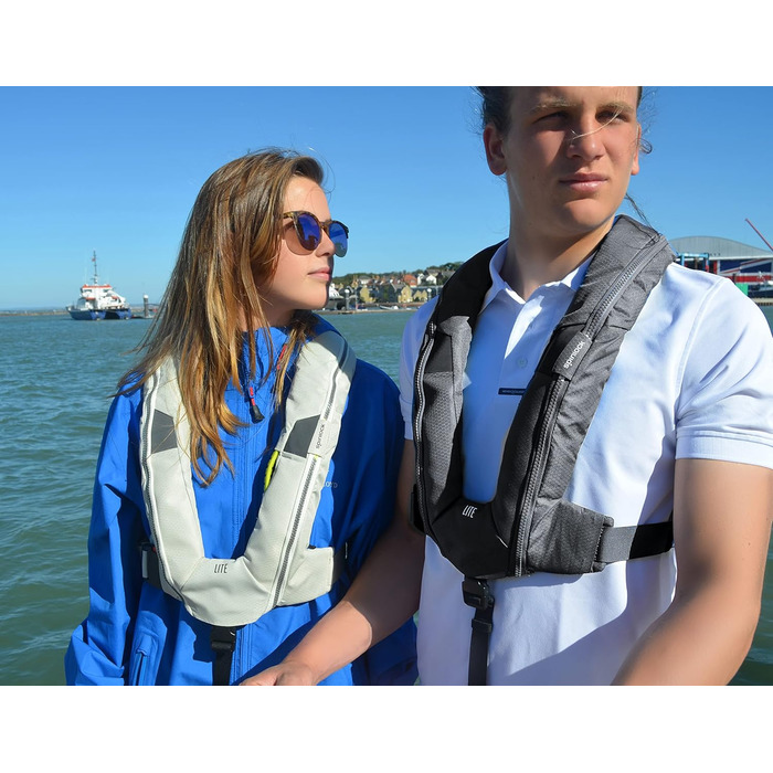 Рятувальний жилет Spinlock Deckvest LITE чорний, легкий, ультракомпактний, зручний дизайн, страховий пояс