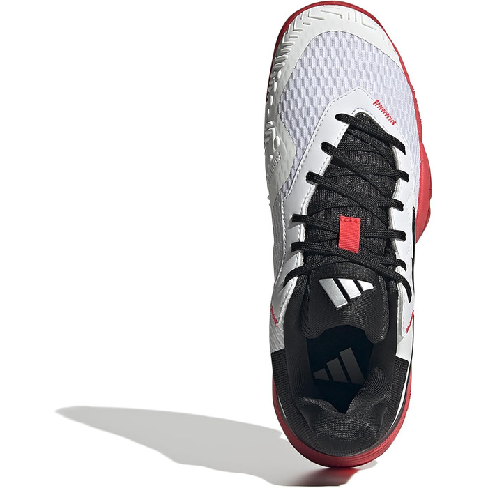 Дитячі тенісні кросівки adidas Barricade для дітей, білі, чорні, червоні (35 EU)