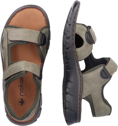 Чоловічі сандалі Rieker 22761 класичні, зелені, розмір 43 EU