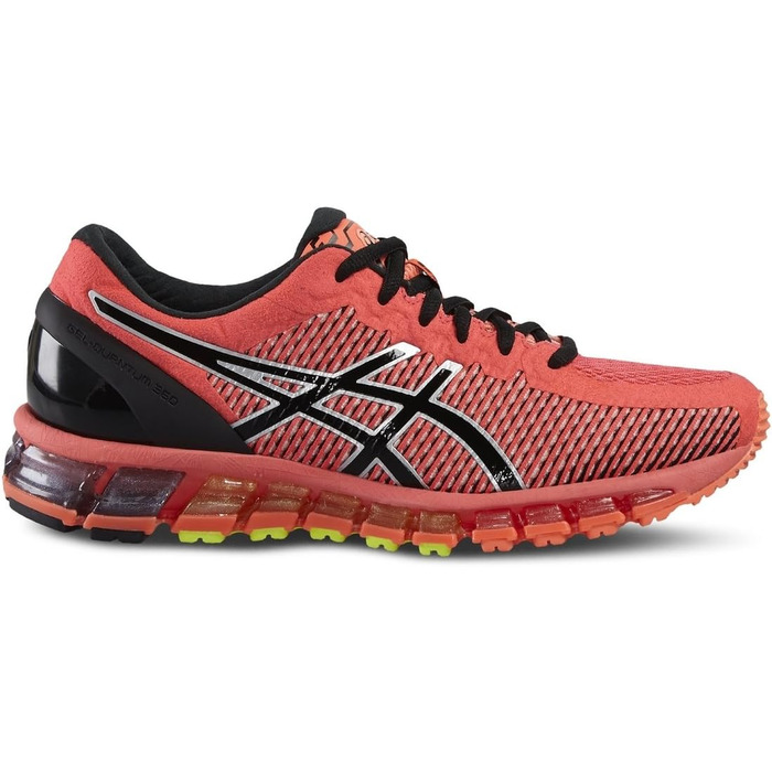 Кросівки жіночі ASICS Gel-Quantum 360 39 EU помаранчеві, чорні, срібні - для бігу