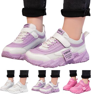 Дитячі кросівки для дівчаток: легкі, дихаючі, зручні, з неслизькою підошвою. Модні кросівки для активного відпочинку, розмір 31 EU, колір: гарячий рожевий