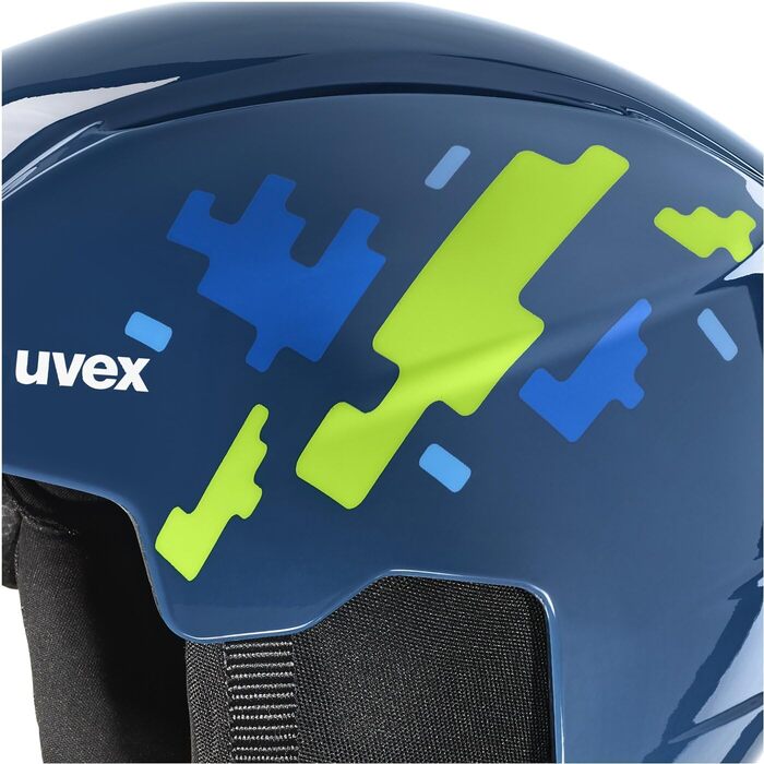 Дитячий лижний шолом та маска uvex S56s317, 51-55 см, синій, для хлопчиків і дівчаток