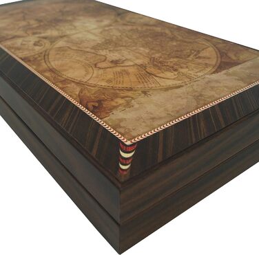 Настільна гра нарди дерев'яні PrimoLiving Deluxe Globe XL 41x41,5 см