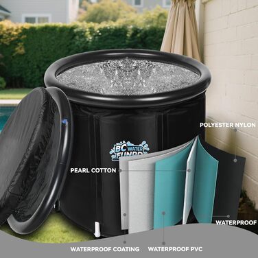 Тонна для криотерапії Eistonne Oval 120x70x70 см – для швидкої регенерації після спорту, з 5-шаровою ізоляцією та складним дизайном