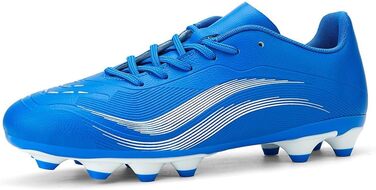 Футбольні бутси для чоловіків та хлопчиків, шипована підошва, мікрофібра, для штучного газону, білі та червоні, розмір 35 EU, блакитні