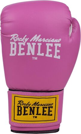 Боксерські рукавички BENLEE Rodney 14 oz рожеві/білі, екошкіра