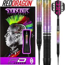 Дротики Red Dragon Snakebite Weltmeister 2020 з вольфраму, з крилами та стрижнями