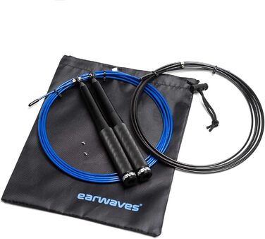 Скакалка Earwaves Momentum, алюмінієва ручка, 3 м сталевий трос з ПВХ покриттям, додатковий кабель