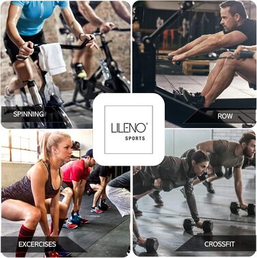 Захисний килимок LILENO SPORTS 60x120 см, 8 мм – міцна підкладка для бігової доріжки, крос-тренажера, велотренажера, фітнесу та йоги